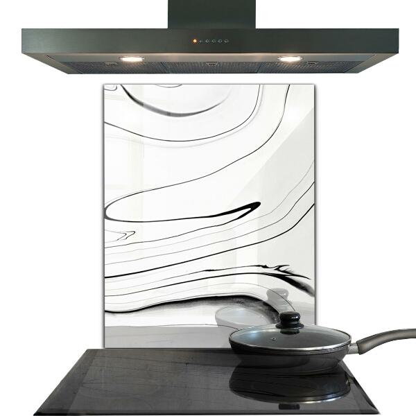 Stänkskydd kök Vit marmor struktur