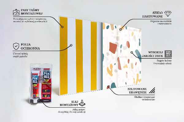 Stänkskydd kök Terrazzo sten