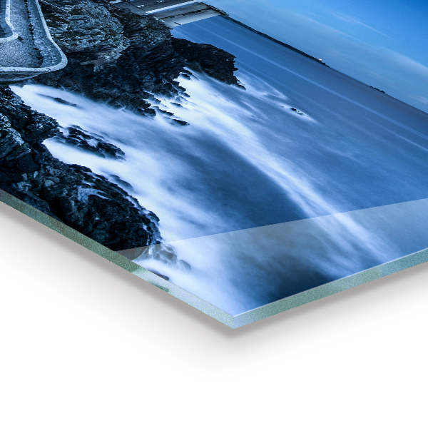 Stänkskydd kök Fyren i skymningen