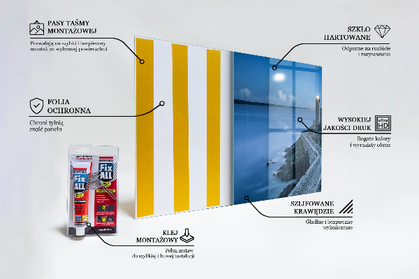 Stänkskydd kök Fyren i skymningen