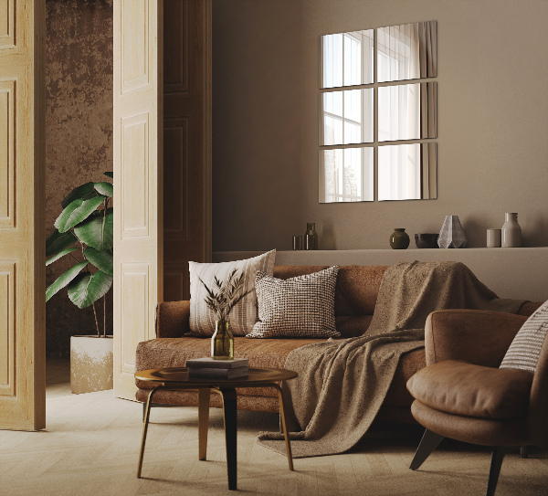 Spegelplattor 6 st 16x16 cm