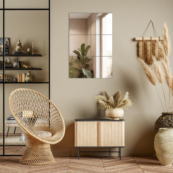 Spegelplattor 6 st 16x16 cm