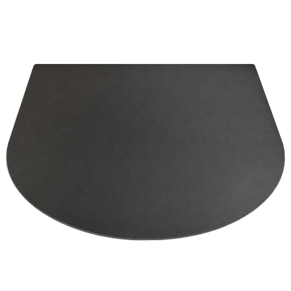 Halvcirkelformat golvskydd för grill 80x70 cm
