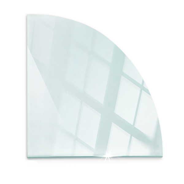 Glasskiva under kamin 100x100 cm