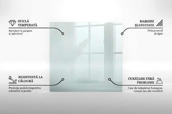 Glasskiva under kamin h40