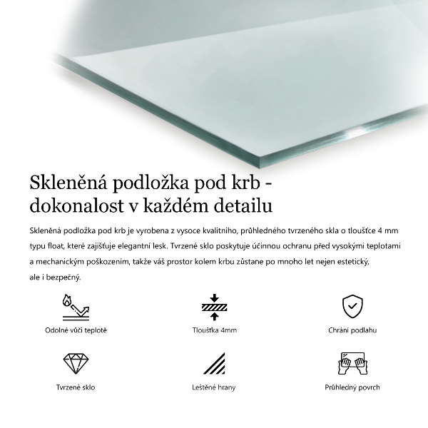 Golvskydd till eldstäder 60x60 cm