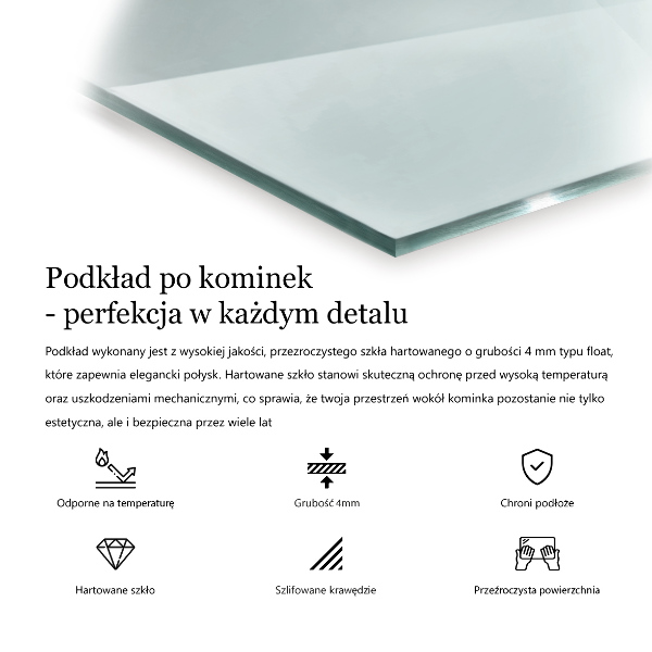 Golvskydd till eldstäder 60x60 cm