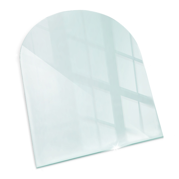 Glasskiva under kamin 100x100 cm