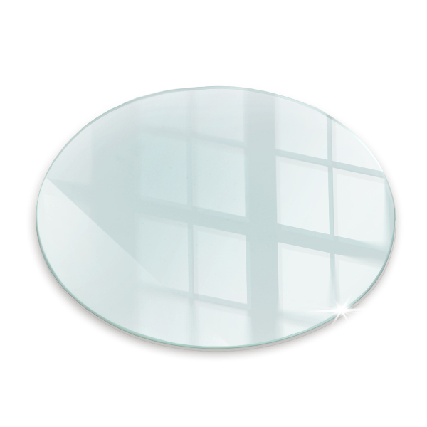 Glasskiva under braskamin fi90 cm