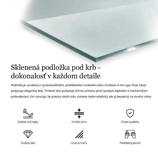 Golvskydd till eldstäder 80x60 cm