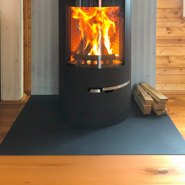 Golvskydd till eldstäder 100x70 cm