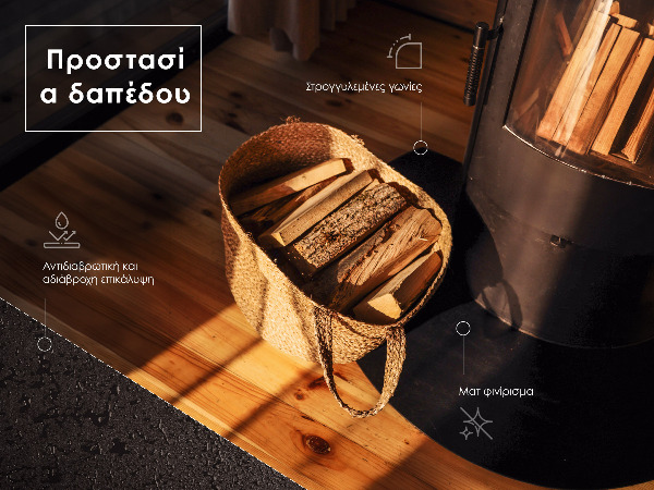 Rektangulära golvskydd till eldstäder 100x80 cm