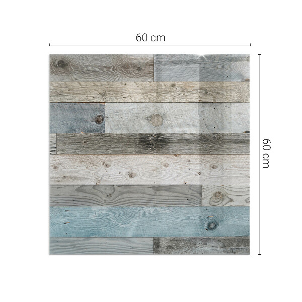 Kvadratisk glasskiva under braskamin Plankor i olika nyanser