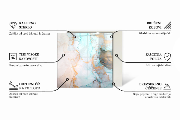 Kvadratisk glasskiva under braskamin Stenytans struktur