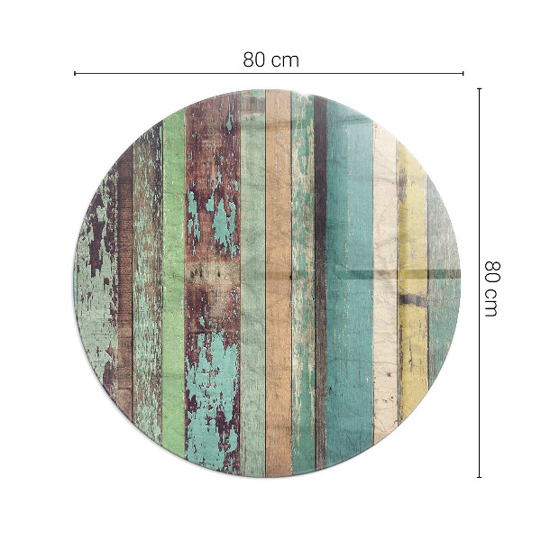 Runda golvskydd till eldstäder Plankor i olika nyanser