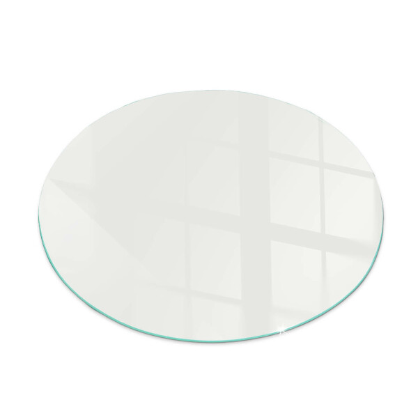 Runda glasskiva för öppen spis Färg Elfenben