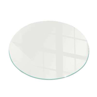 Runda glasskiva för öppen spis Färg Elfenben