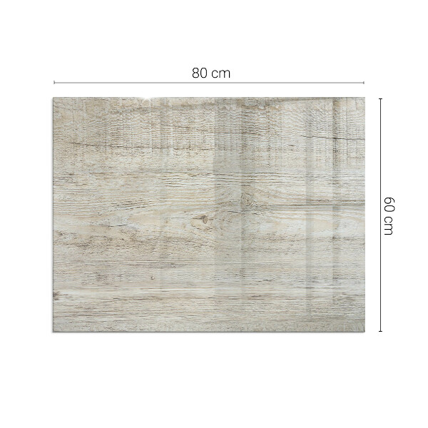 Rektangulär glasskiva under braskamin Ljus trästruktur