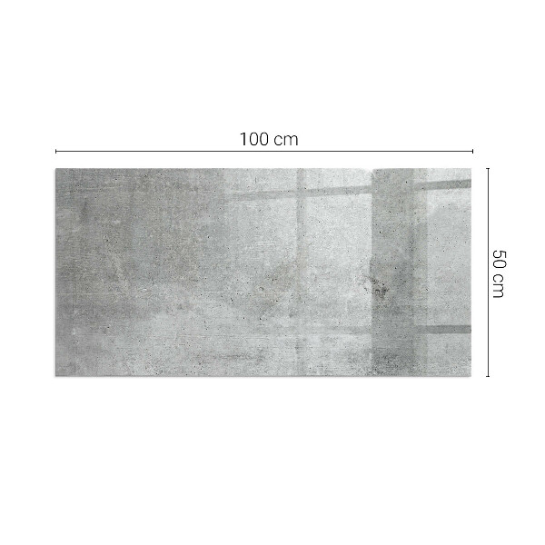 Rektangulär glasskiva framför öppen spis Textur av rå betong
