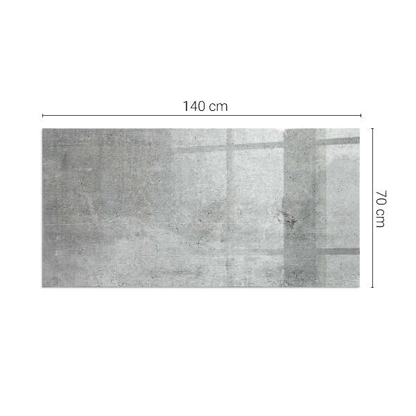 Rektangulär glasskiva framför öppen spis Textur av rå betong