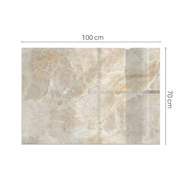 Rektangulär glasskiva framför öppen spis Naturligt stenmönster