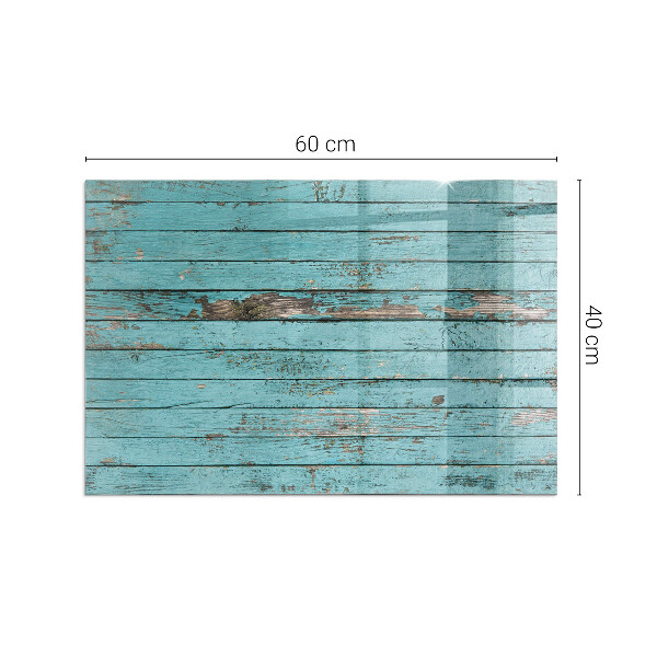 Rektangulär glasskiva framför öppen spis Rustika plankor