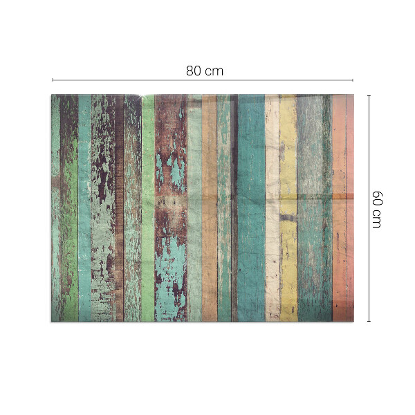 Rektangulär glasskiva under kamin Plankor i olika nyanser