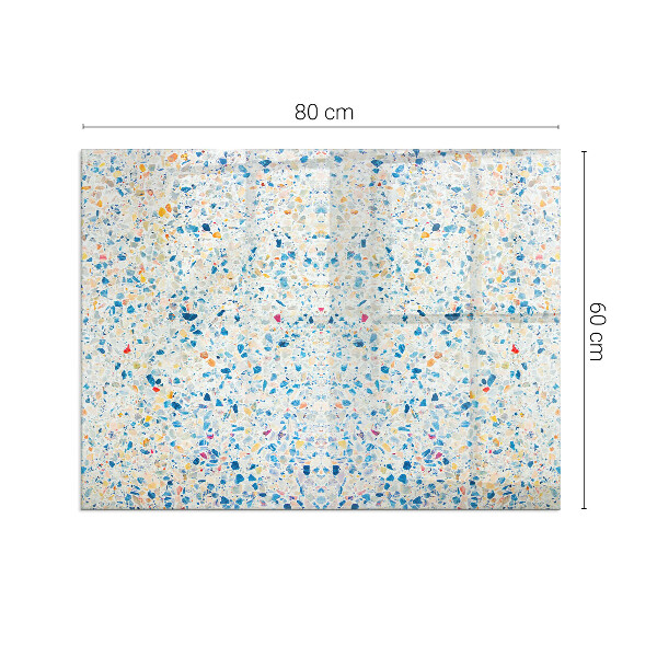 Rektangulär glasskiva framför öppen spis Abstrakt strukturmönster