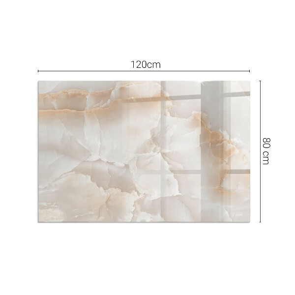 Rektangulär glasskiva framför öppen spis Naturligt stenmönster