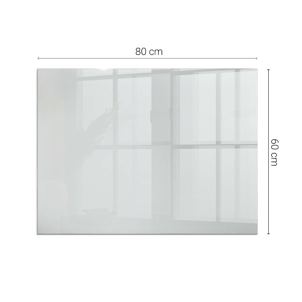 Rektangulär glasskiva under kamin Färg Grå